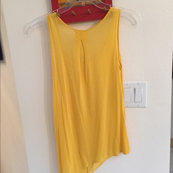 Fluxus Taxi Yellow Tunic Length Tank Top - Picture 3 of 7